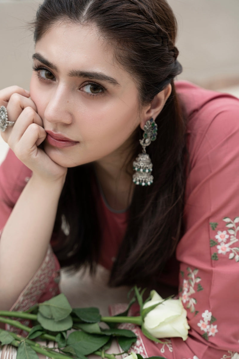 URGE - 2PC DHANAK EMBROIDERED CL-W128