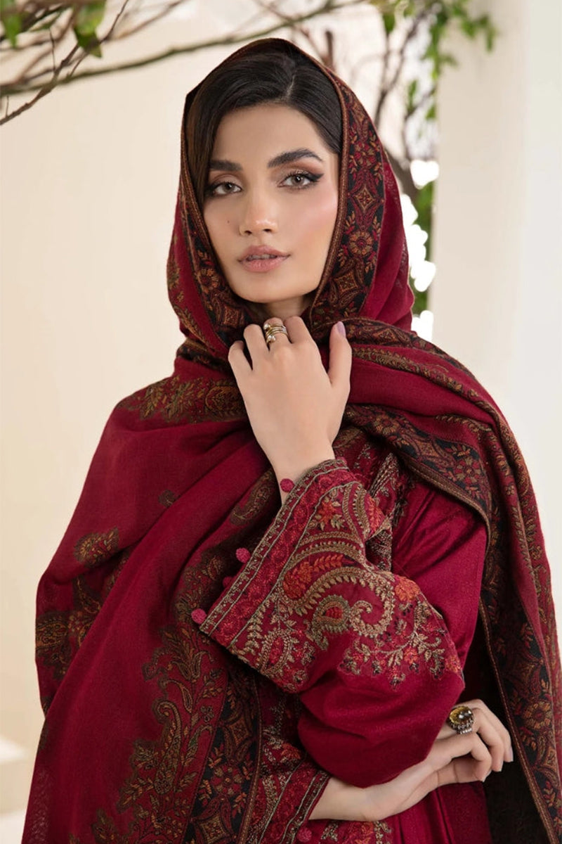 NISHAT -3PC DHANAK EMBRIODERED CL-W169