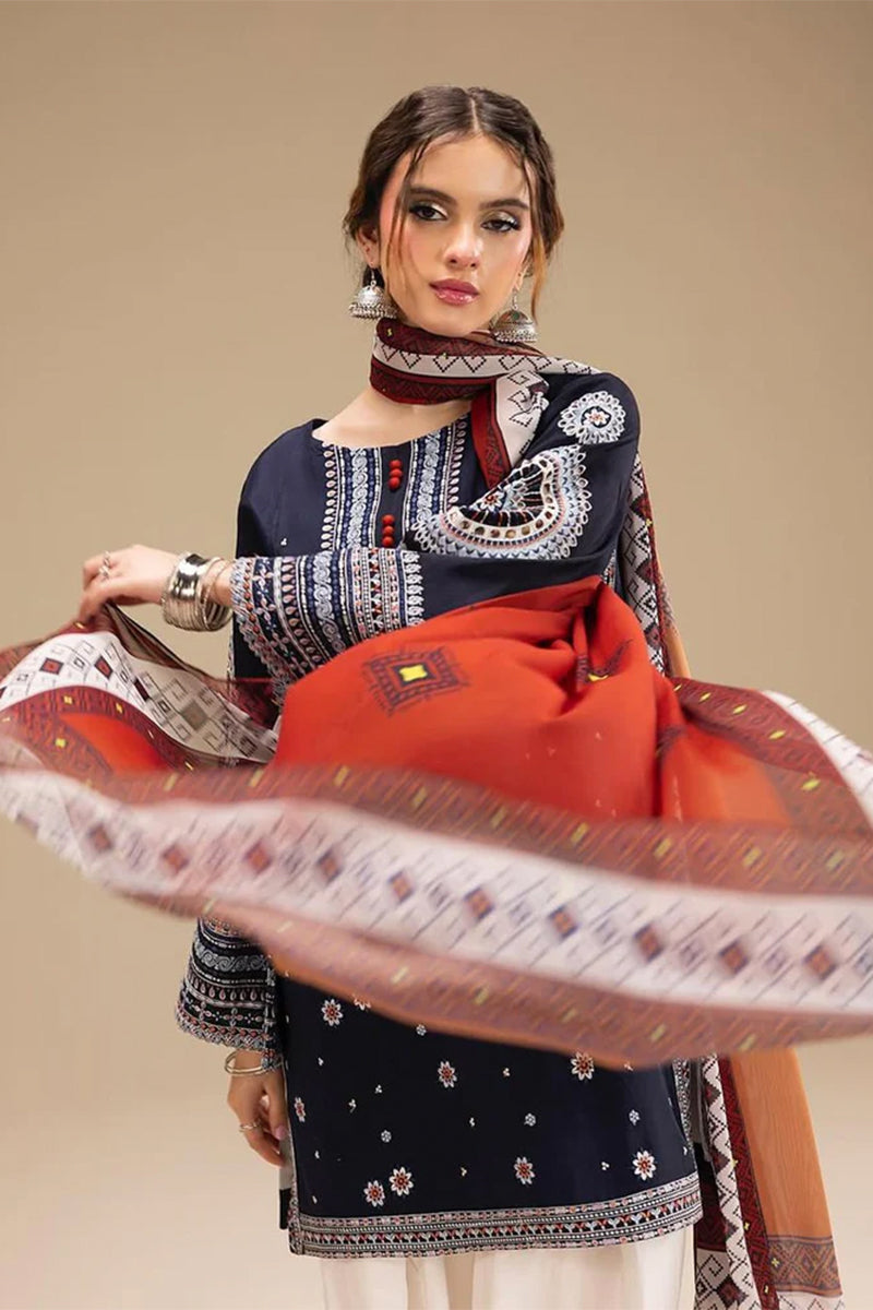 CALISTA - 3PC DHANAK EMBROIDERED CL-W167