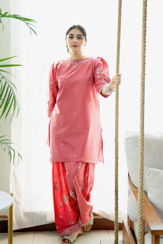 URGE - 2PC DHANAK EMBROIDERED CL-W207