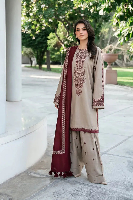 CALISTA - 3PC DHANAK EMBROIDERED CL-W168