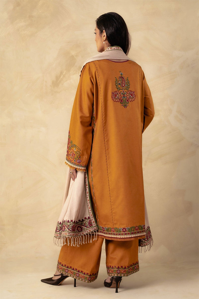 ZARA SHAH JAHAN - 3PC DHANAK EMBROIDERED CL-W78M