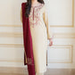 AISLING - 3PC DHANAK EMBROIDERED CL-W72