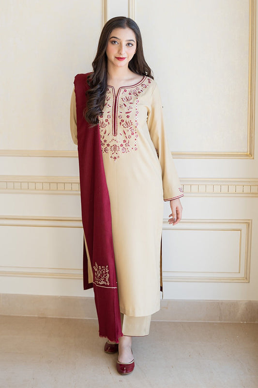AISLING - 3PC DHANAK EMBROIDERED CL-W72