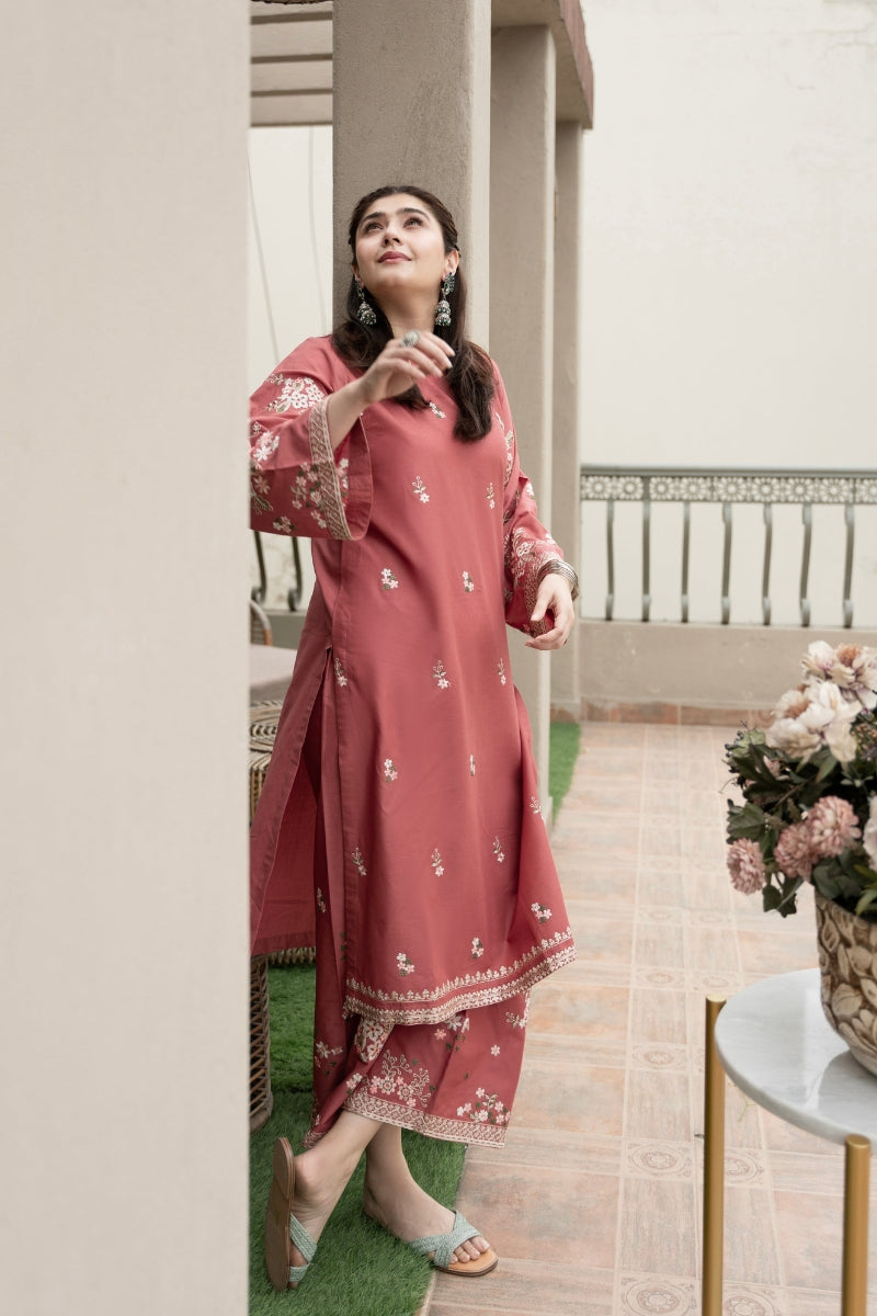 URGE - 2PC DHANAK EMBROIDERED CL-W128