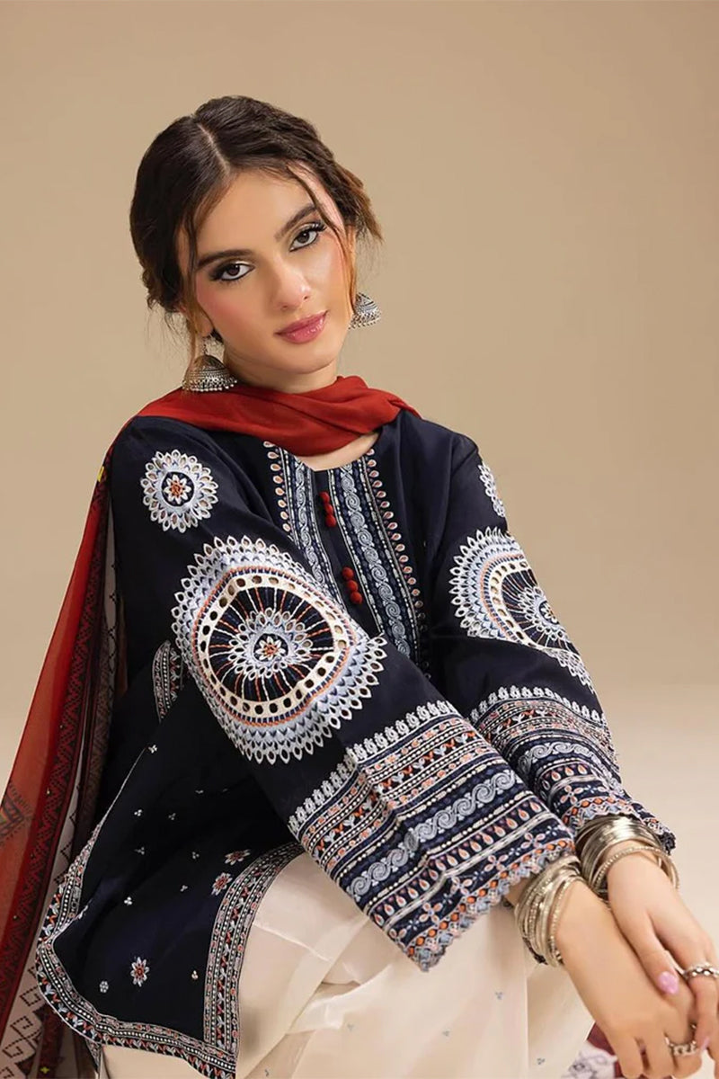 CALISTA - 3PC DHANAK EMBROIDERED CL-W167