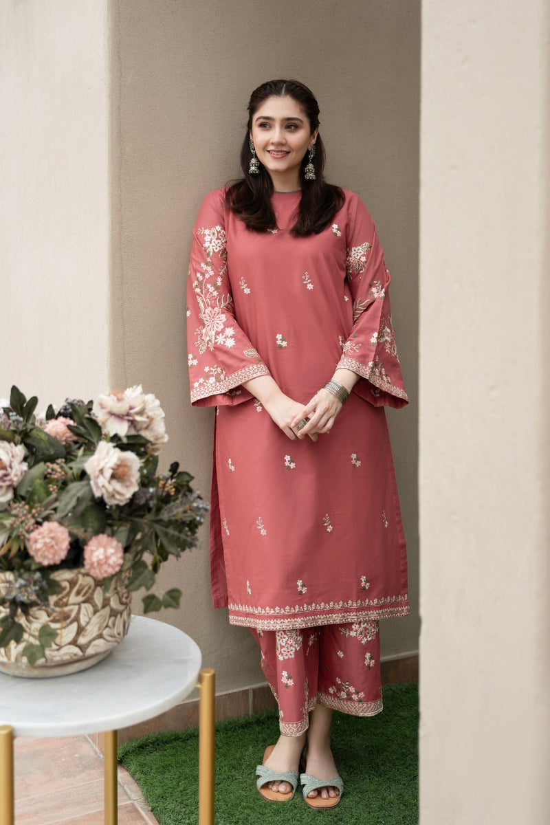 URGE - 2PC DHANAK EMBROIDERED CL-W128