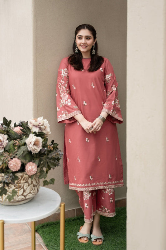 URGE - 2PC DHANAK EMBROIDERED CL-W128