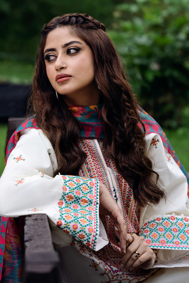 SAPPHIRE -3PC DHANAK EMBRIDERED CL-W147