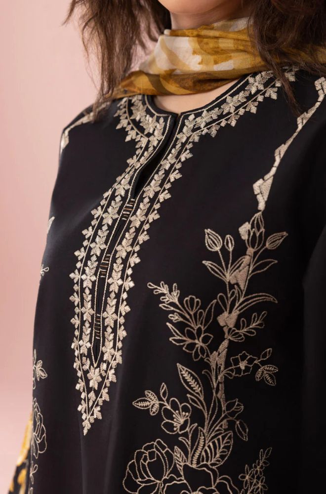 SAPPHIRE-Cambric 3PC EMBROIDERED DRESS CL-01