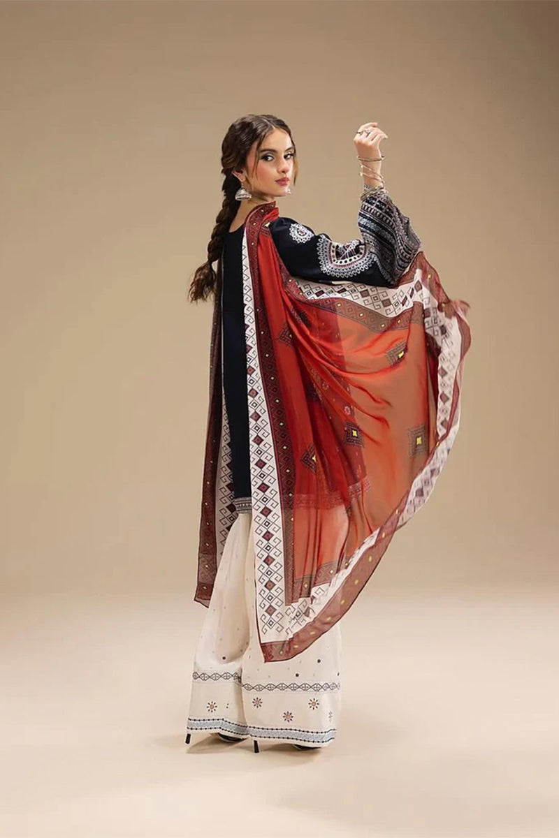 CALISTA - 3PC DHANAK EMBROIDERED CL-W167