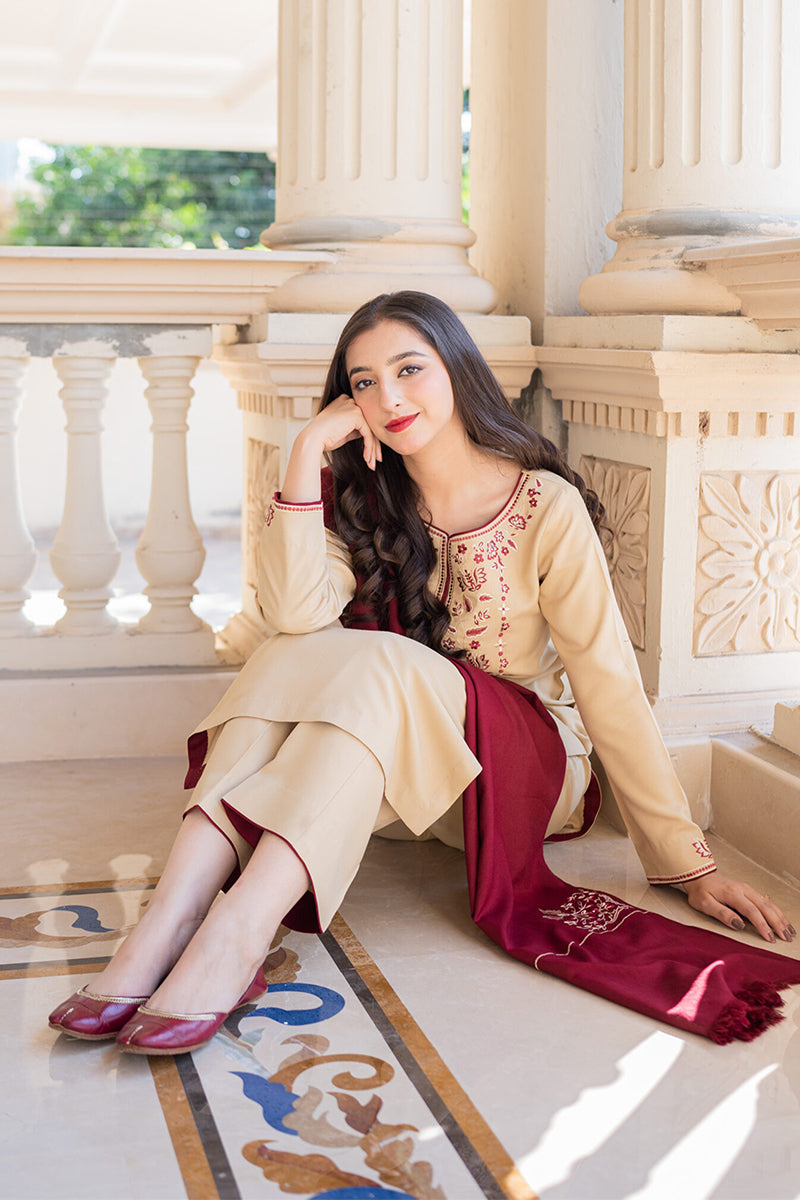 AISLING - 3PC DHANAK EMBROIDERED CL-W72