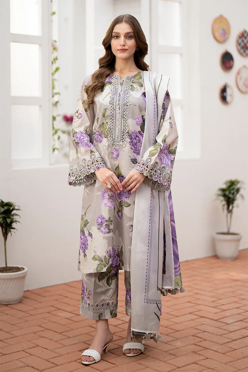 LULUSAR - 3PC KARANDI PRINTED CLKP-09