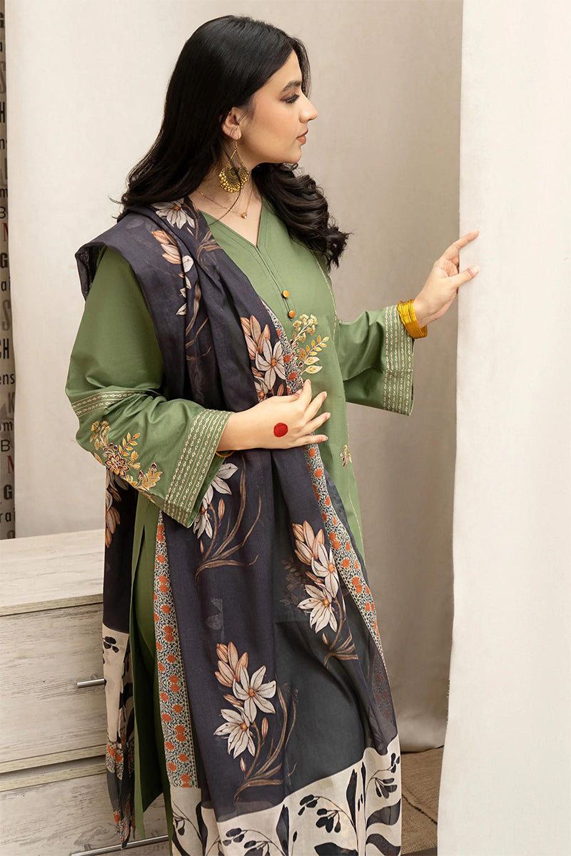 URGE - 3PC DHANAK EMBROIDERED CL-W114