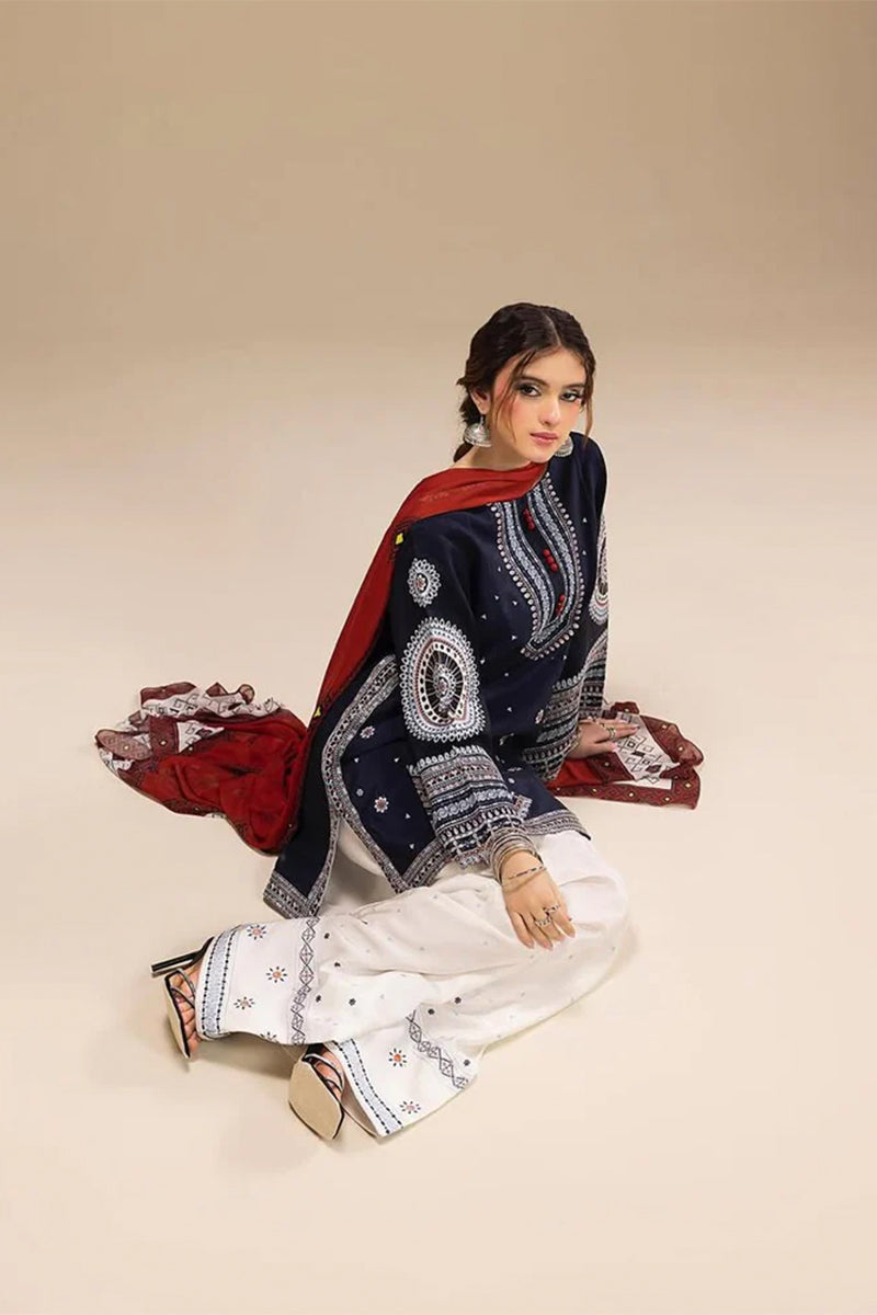 CALISTA - 3PC DHANAK EMBROIDERED CL-W167