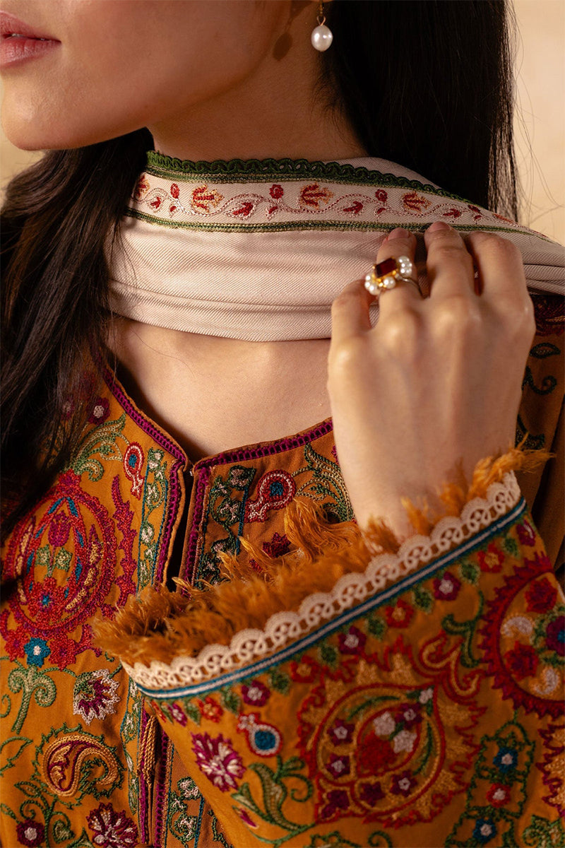 ZARA SHAH JAHAN - 3PC DHANAK EMBROIDERED CL-W78M