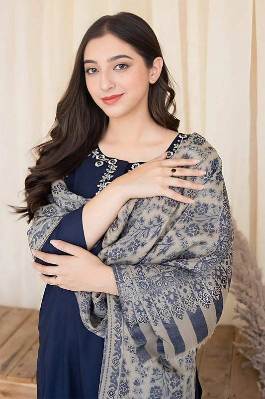 AISLING - 3PC DHANAK EMBROIDERED CL-W101