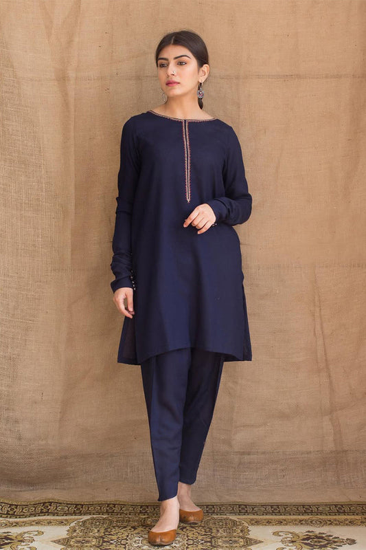 ZARPASH - 3PC DHANAK EMBROIDERED CL-W07