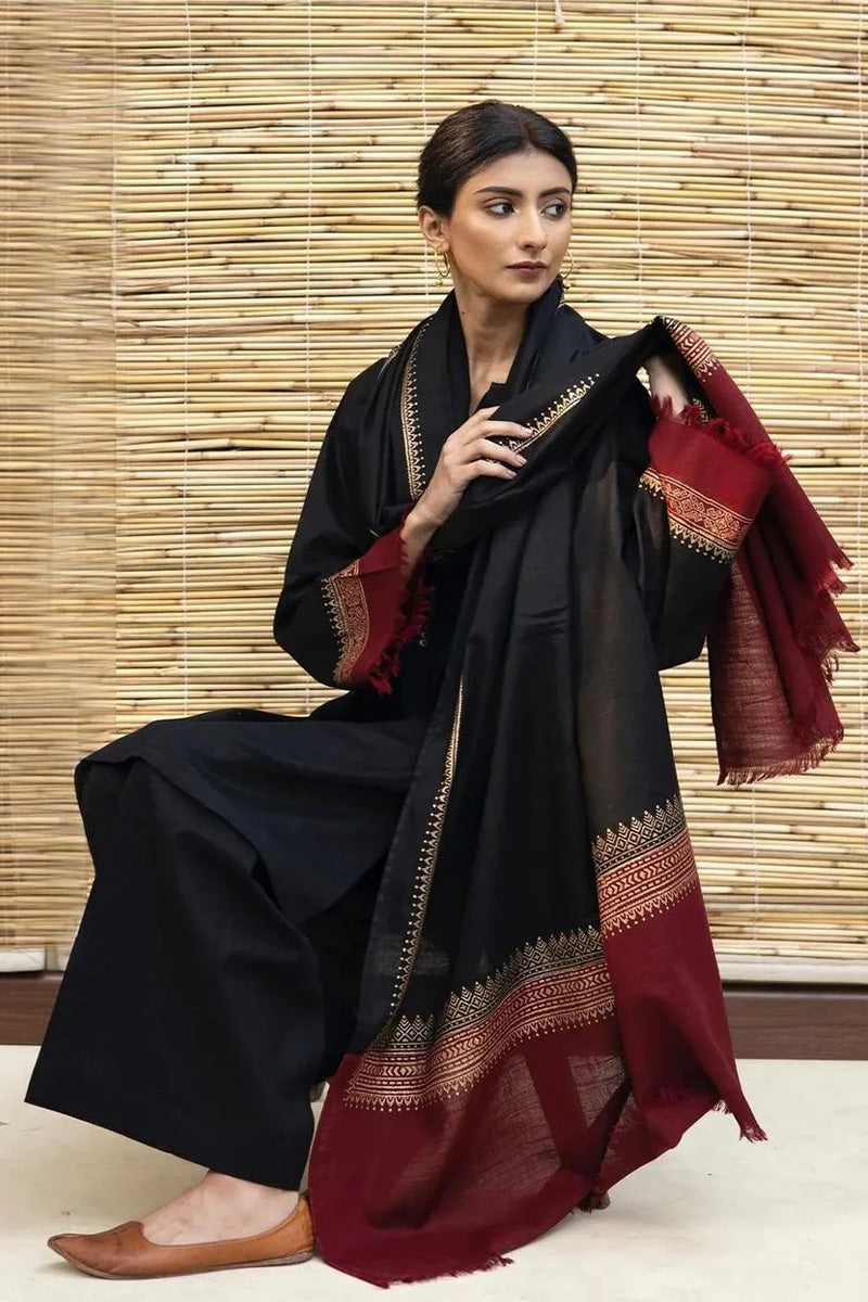 JAZMIN - 3PC DHANAK EMBROIDERED CL-W160