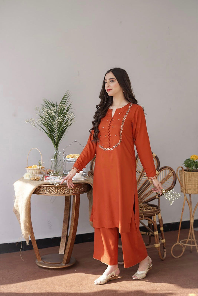 AISLING - 3PC DHANAK EMBROIDERED CL-W165
