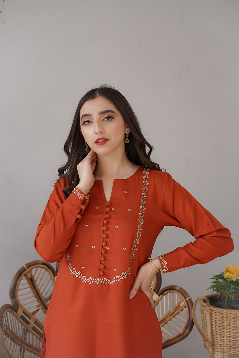 AISLING - 3PC DHANAK EMBROIDERED CL-W165