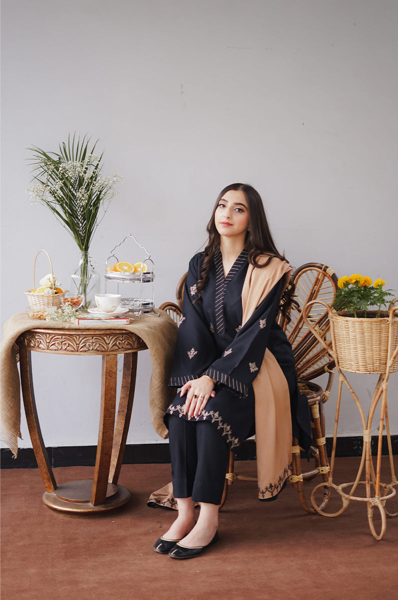 AISLING - 3PC DHANAK EMBROIDERED CL-W163