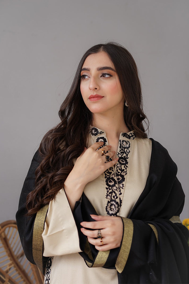 AISLING - 3PC DHANAK EMBROIDERED CL-W164