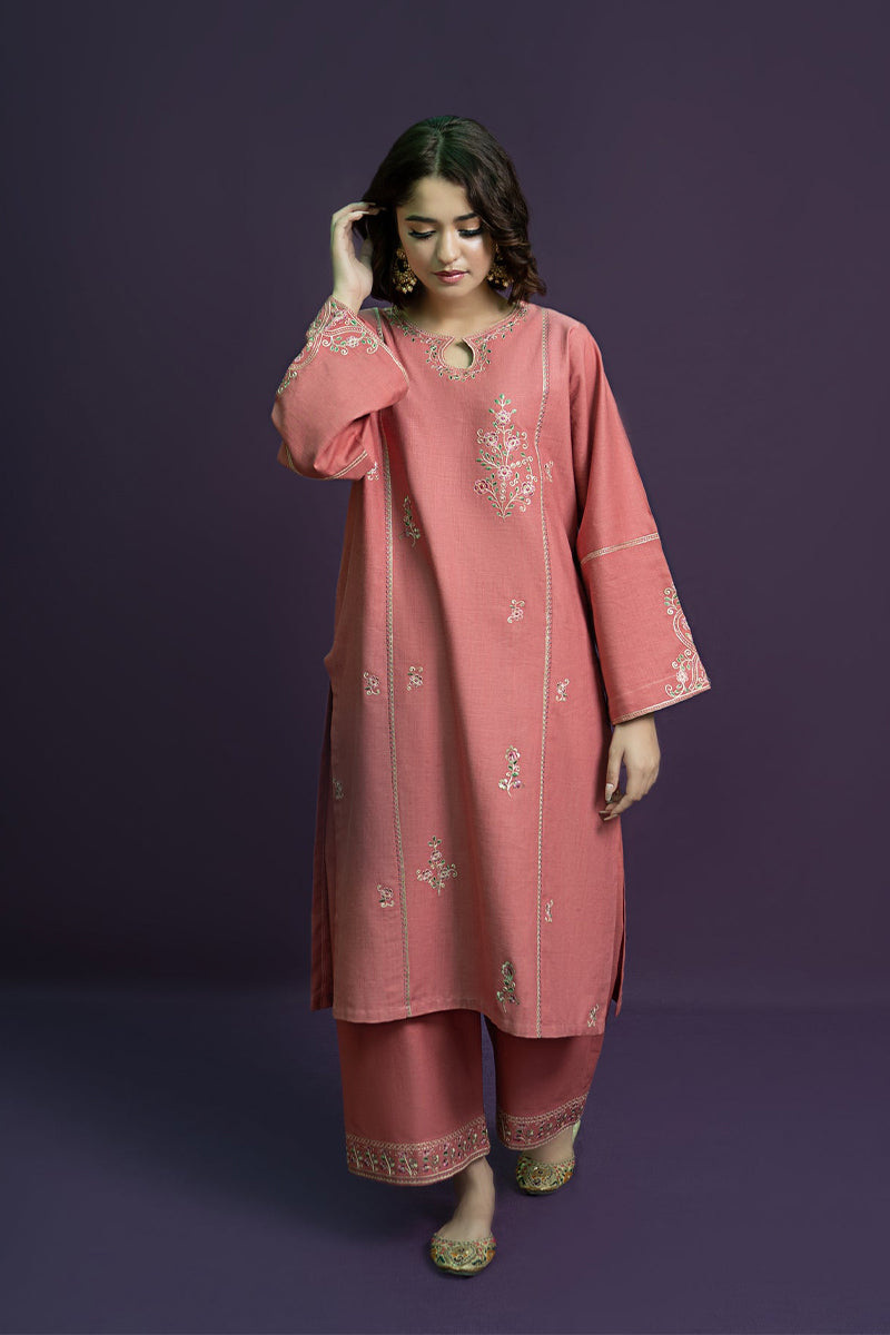 URGE - 2PC DHANAK EMBROIDERED CL-W201