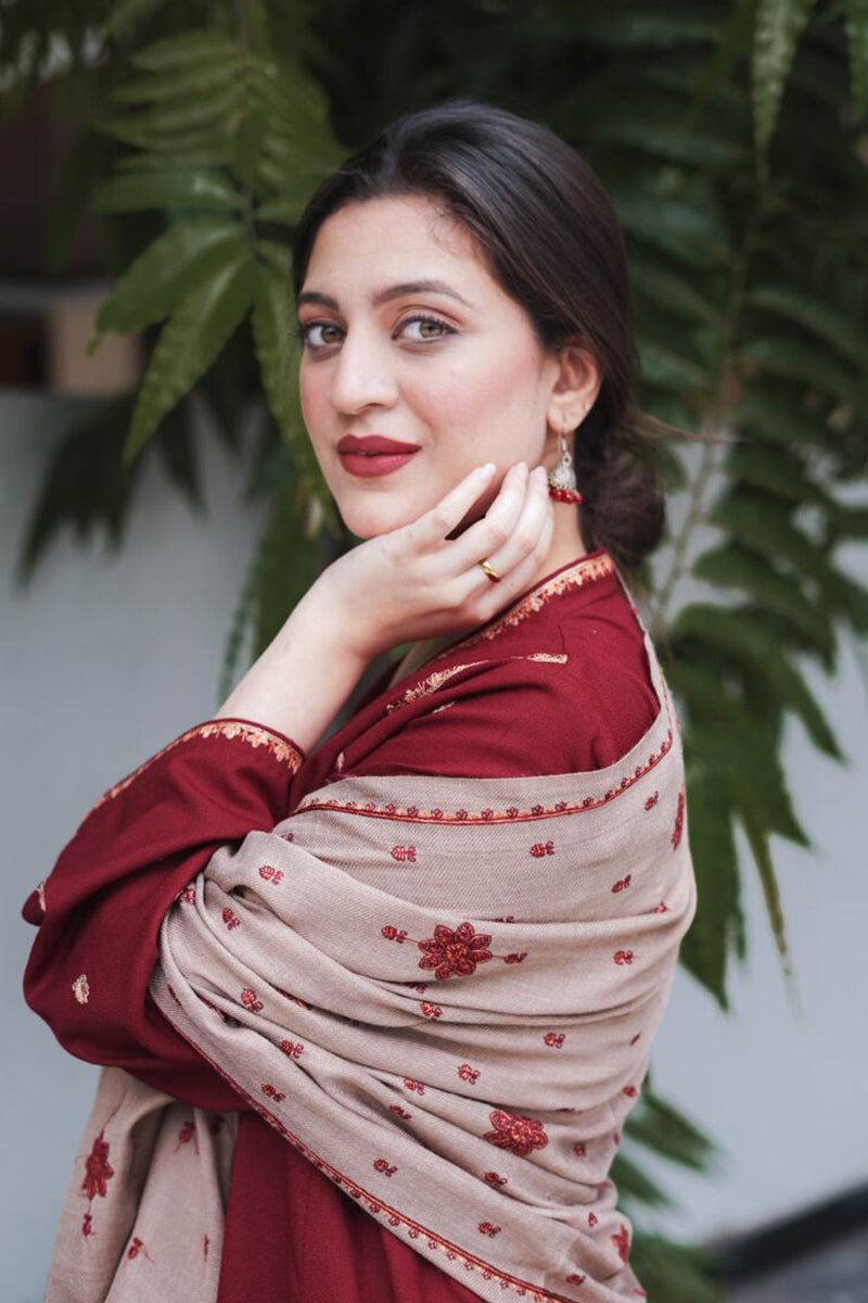 AISLING- 3PC DHANAK EMBROIDERED CL-W69