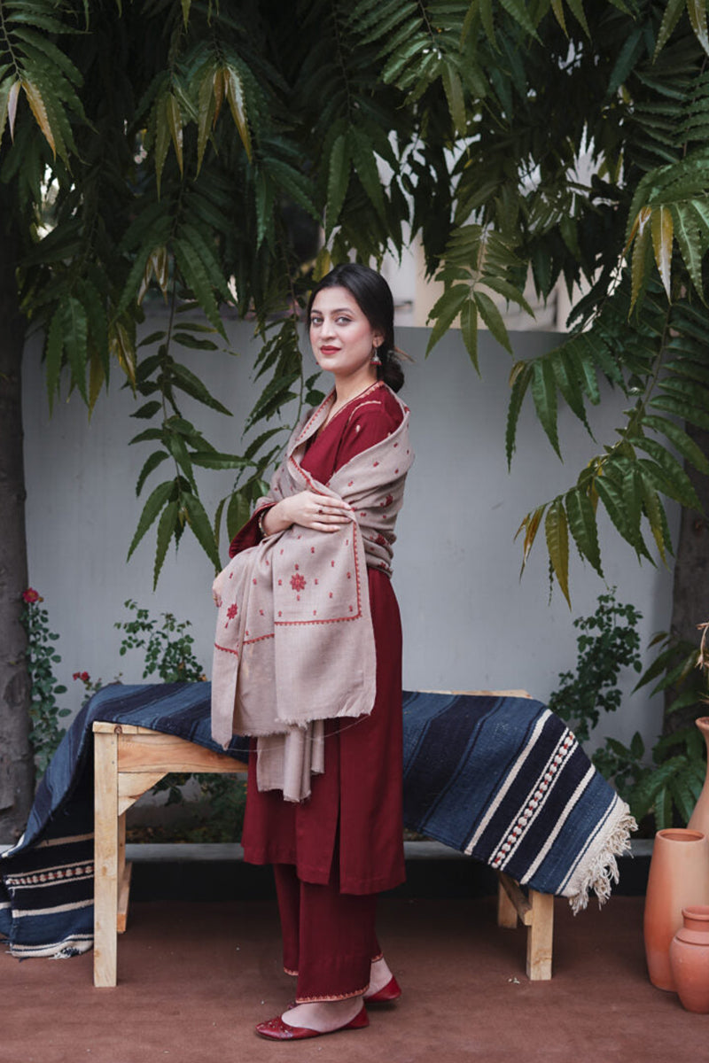 AISLING- 3PC DHANAK EMBROIDERED CL-W69