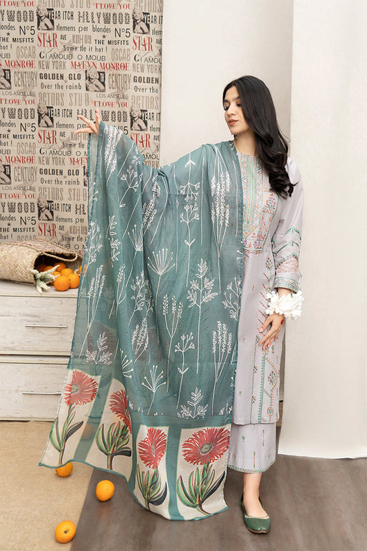 URGE - 3PC LAWN EMBROIDERED CL-S108
