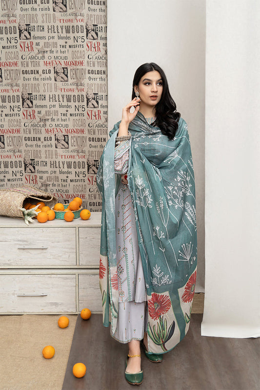 URGE- 3PC DHANAK EMBROIDERED CL-W108
