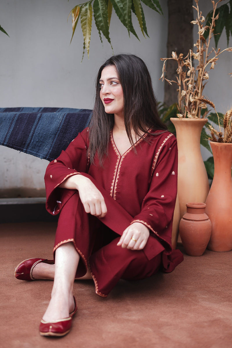 AISLING- 3PC DHANAK EMBROIDERED CL-W69