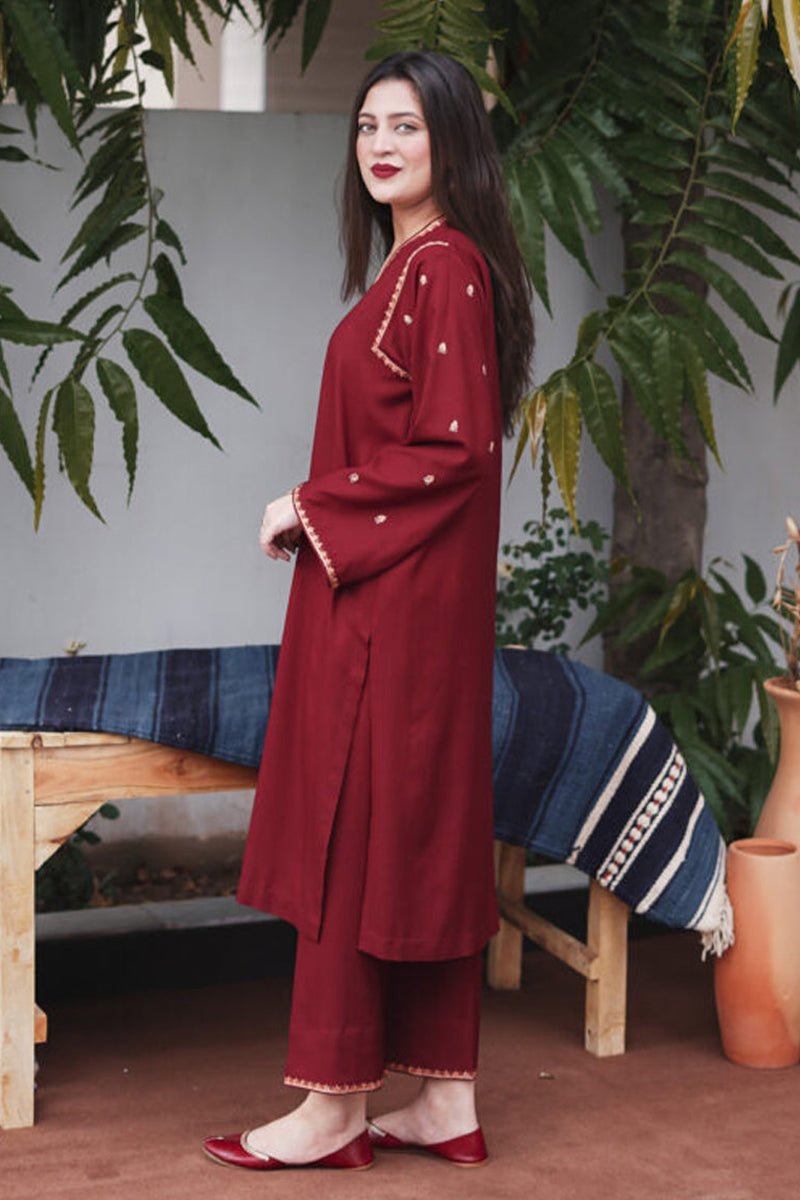 AISLING- 3PC DHANAK EMBROIDERED CL-W69