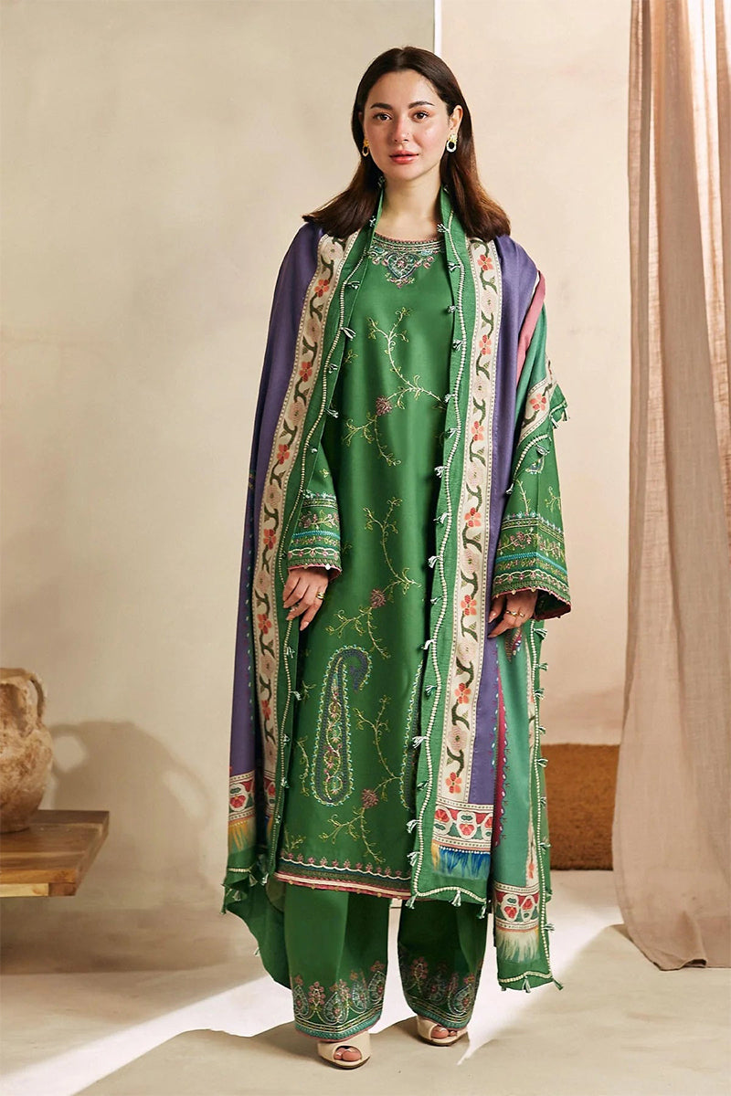 ZARA SHAH JAHAN - 3PC DHANAK EMBROIDERED CL-W81G