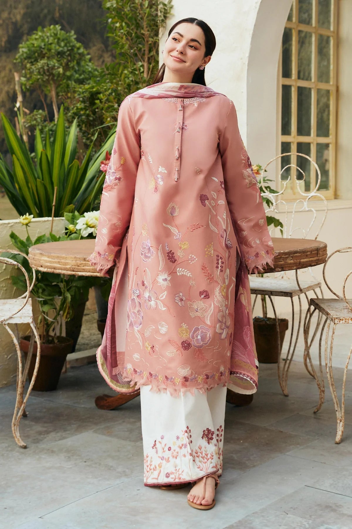 ZARA SHAH - 3PC DHANAK EMBROIDERED CL-W89