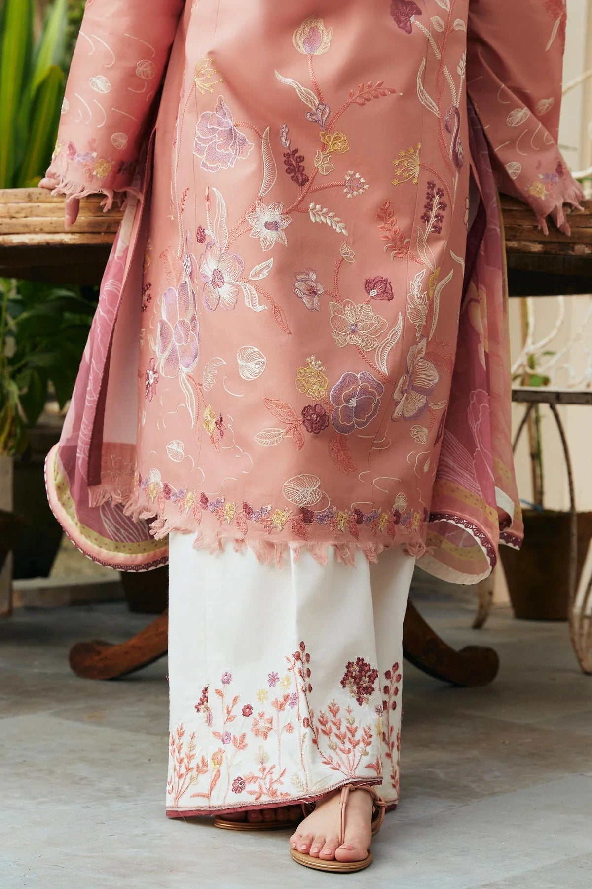 ZARA SHAH - 3PC DHANAK EMBROIDERED CL-W89