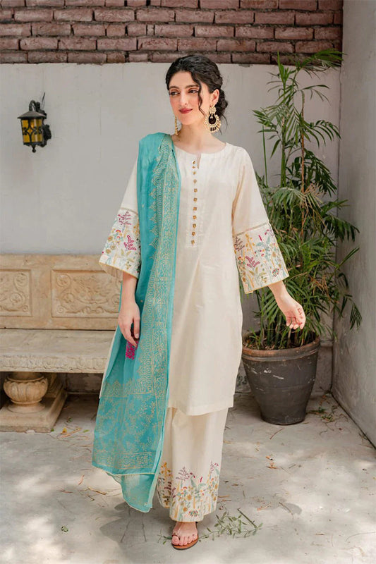 KASTOOR - 3PC DHANAK EMBROIDERED CL-W92