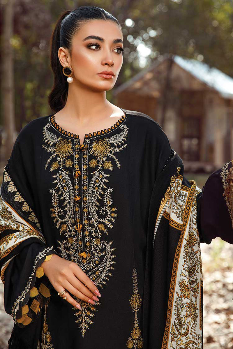 MARIA B - 3PC DHANAK EMBROIDERED CL-W174B