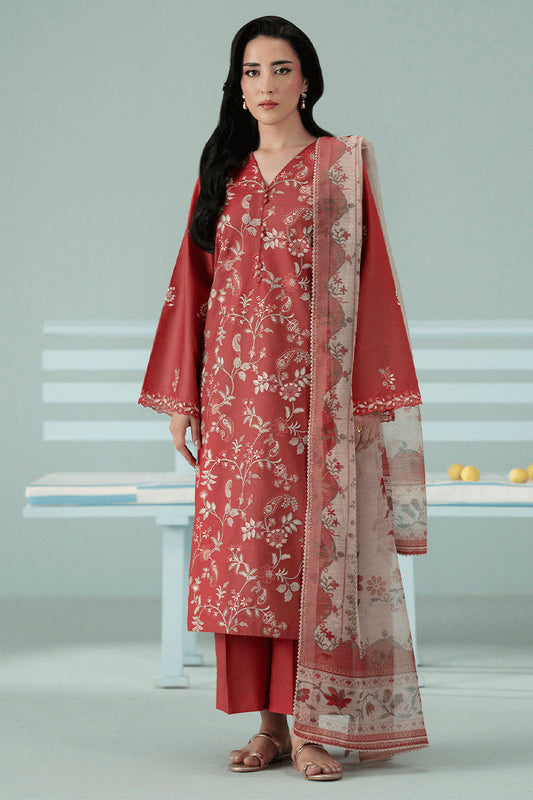 SERAN - 3PC DHANAK EMBROIDERED CL-W202