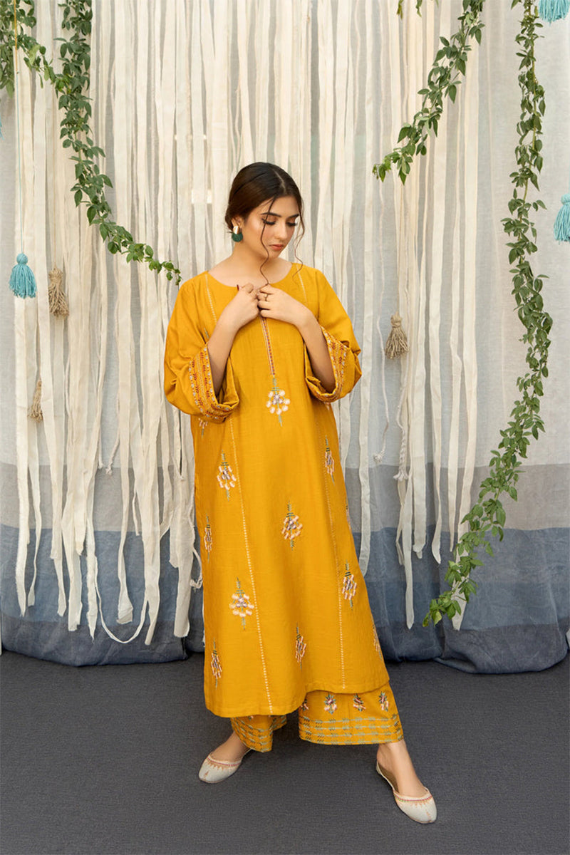URGE - 3PC DHANAK EMBROIDERED CL-W159
