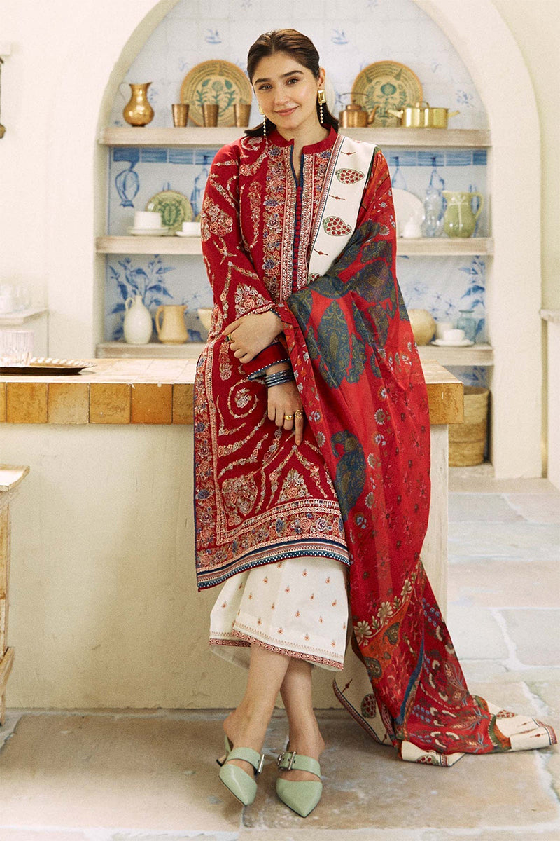 ZARA SHAH JAHAN - 3PC DHANAK EMBROIDERED CL-W130