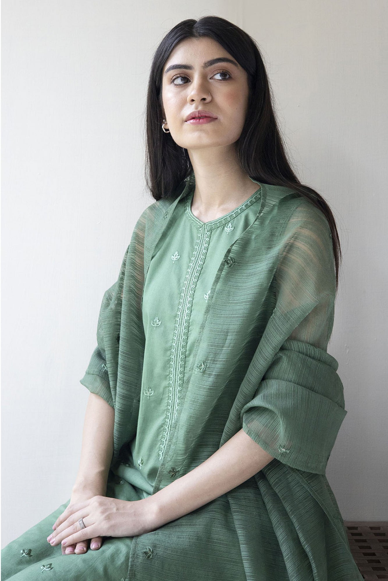 DYOT - 3PC DHANAK EMBROIDERED CL-W23