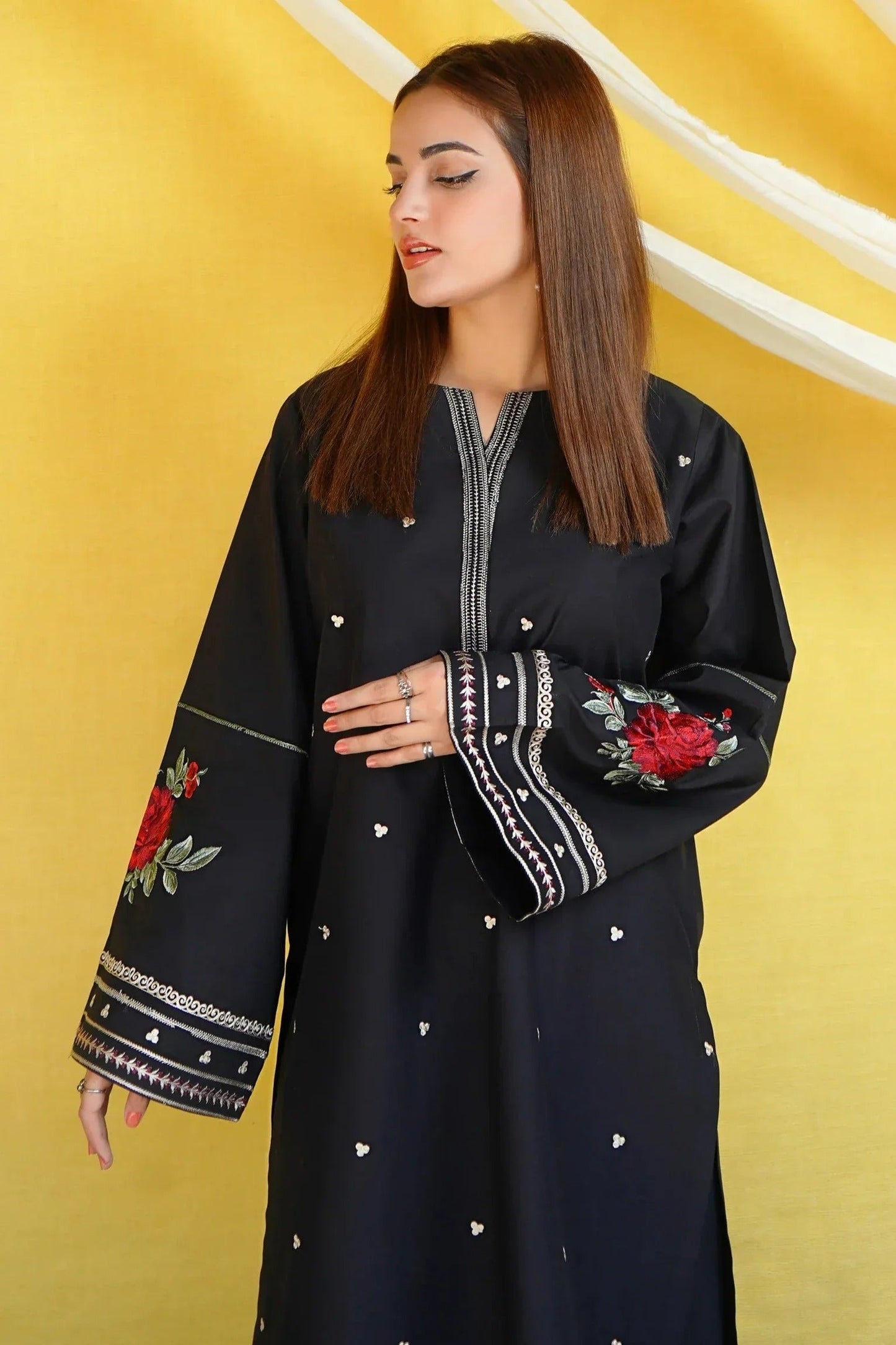 URGE - 2PC DHANAK EMBROIDERED CL-W132