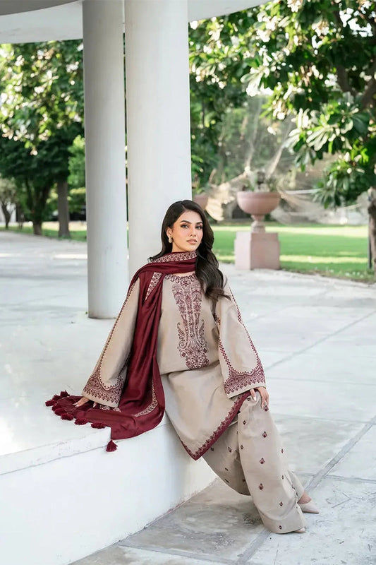 CALISTA - 3PC DHANAK EMBROIDERED CL-W168