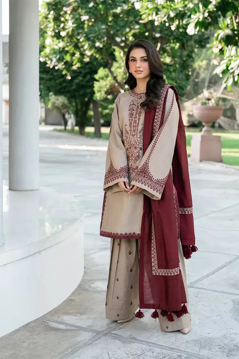 CALISTA - 3PC DHANAK EMBROIDERED CL-W168